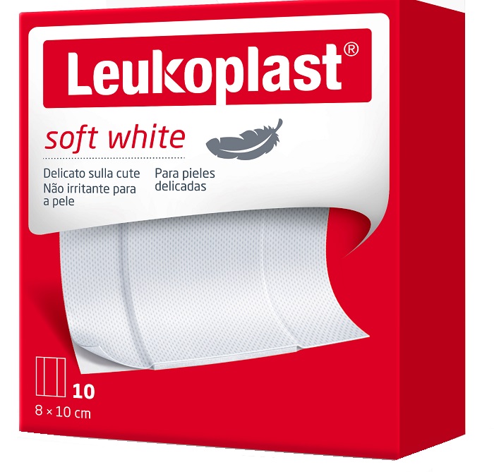 LEUKOPLAST SOFT WHITE 100 X 8 CM 10 PEZZI - Farmacia-flash.it