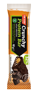 CRUNCHY PROTEINBAR DARK ROCK CHOCOLATE BARRETTA 40 G - Farmacia-flash.it