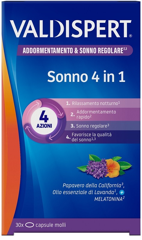 VALDISPERT SONNO 4 IN 1 30 CAPSULE MOLLI - Farmacia-flash.it