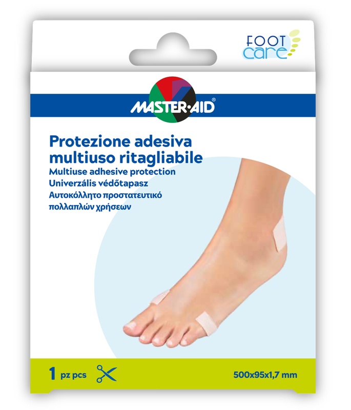 MASTER-AID FOOT CARE PROTEZIONE ADESIVA MULTIUSO RITAGLIABILE 50X9,5 CM - Farmacia-flash.it