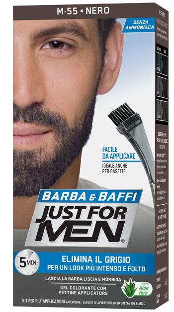 JUST FOR MEN BARBA & BAFFI M55 NERO 51 G - Farmacia-flash.it