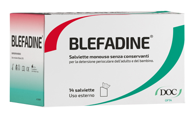 BLEFADINE 14 SALVIETTE MONOUSO PER DETERSIONE PERIOCULARE - Farmacia-flash.it