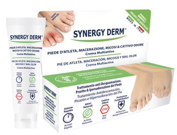 SYNERGY DERM CREMA PIEDE ATLETA MACERAZIONE SUDORE - Farmacia-flash.it