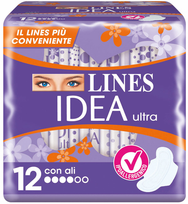 IDEA ULTRA ASSORBENTE GIORNO CON ALI 12 PEZZI - Farmacia-flash.it