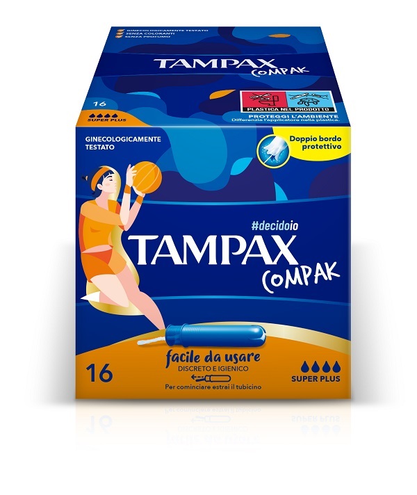 TAMPAX COMPAK ASSORBENTE INTERNO SUPER PLUS 16 PEZZI - Farmacia-flash.it