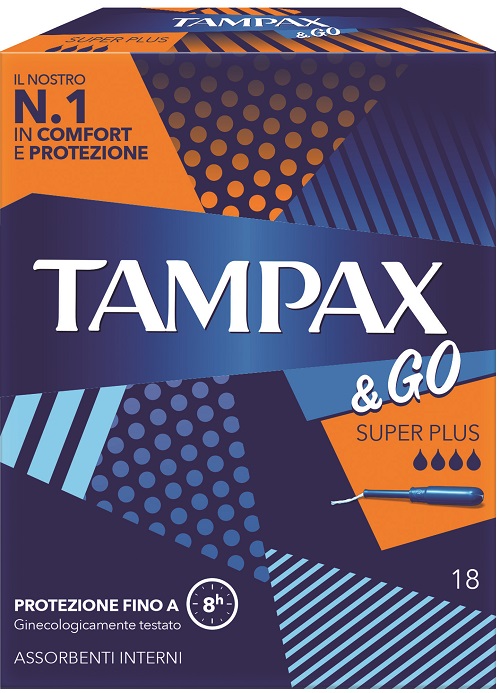 TAMPAX &GO ASSORBENTE INTERNO SUPER PLUS 18 PEZZI - Farmacia-flash.it