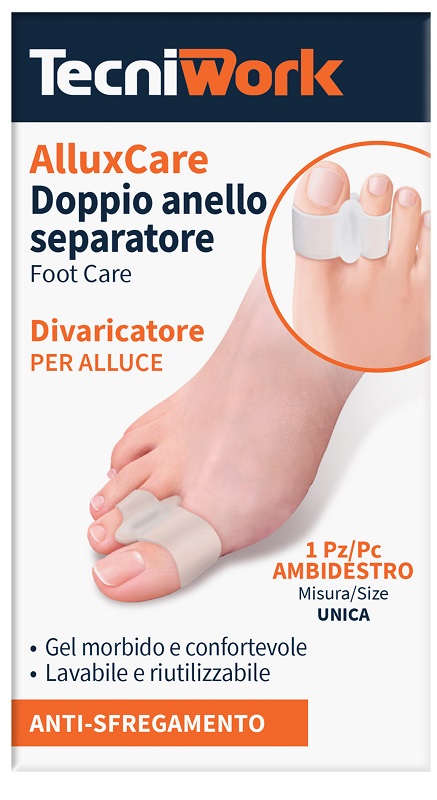 ALLUX CARE SEPARATORE E DIVARICATORE PER ALLUCE A DOPPIO ANELLO - Farmacia-flash.it