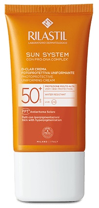 RILASTIL SUN SYSTEM D-CLAR SPF 50+ CREMA LIGHT 40 ML - Farmacia-flash.it