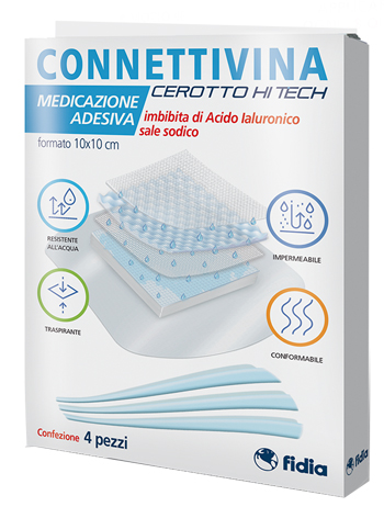 CEROTTO CONNETTIVINA HITECH 10 X 10 CM 4 PEZZI - Farmacia-flash.it