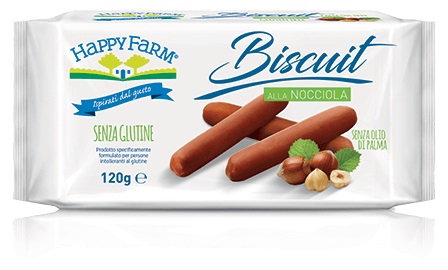 HAPPY FARM BISCUIT NOCCIOLA 120 G - Farmacia-flash.it