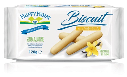 HAPPY FARM BISCUIT VANIGLIA 120 G - Farmacia-flash.it