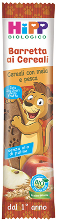HIPP BIO BARRETTA AI CEREALI CON MELA/PESCA 20 G - Farmacia-flash.it
