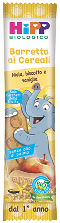 HIPP BIO BARRETTA AI CEREALI MELA/BISCOTTO/VANIGLIA 20 G - Farmacia-flash.it