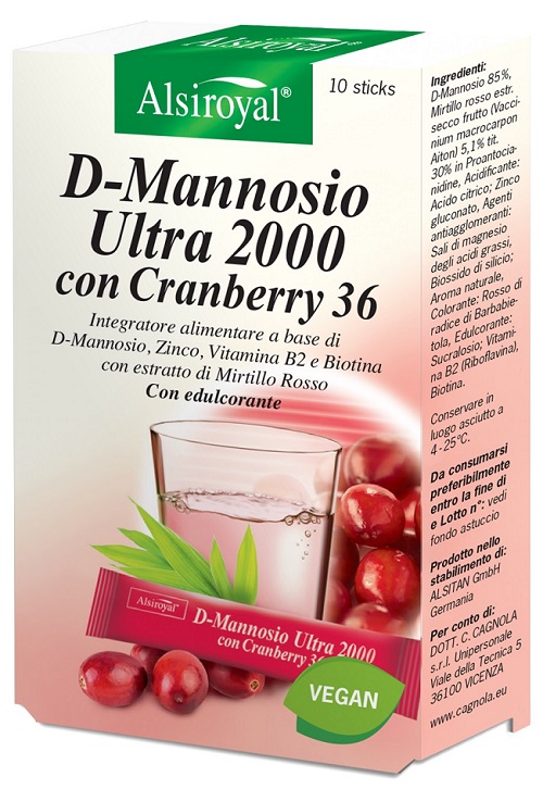D MANNOSIO ULTRA 2000 CRANBERRY 10 STICK - Farmacia-flash.it