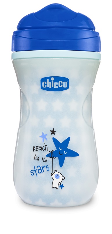 CHICCO TAZZA GLOWING 14M+ AZZURRA - Farmacia-flash.it