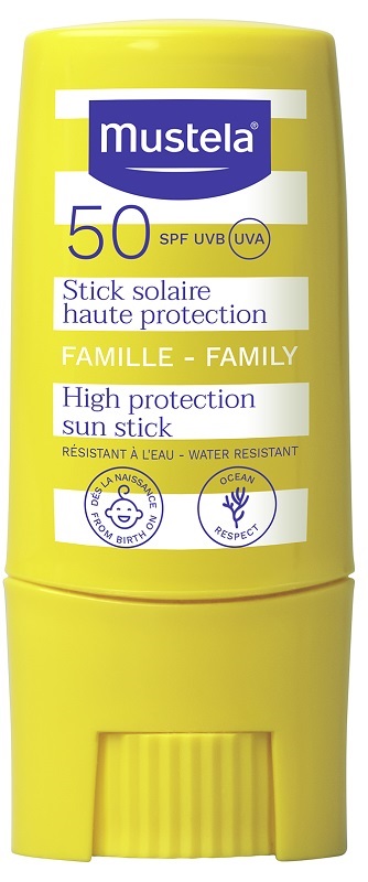 MUSTELA STICK SOLARE PROTEZIONE MOLTO ALTA SPF50+ 10 ML - Farmacia-flash.it