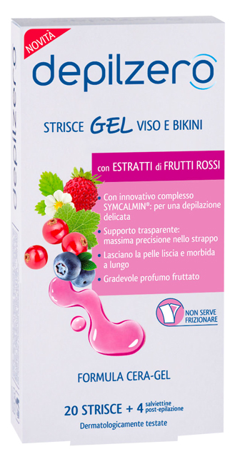 DEPILZERO STRISCE GEL VISO BIKINI 24 PEZZI - Farmacia-flash.it