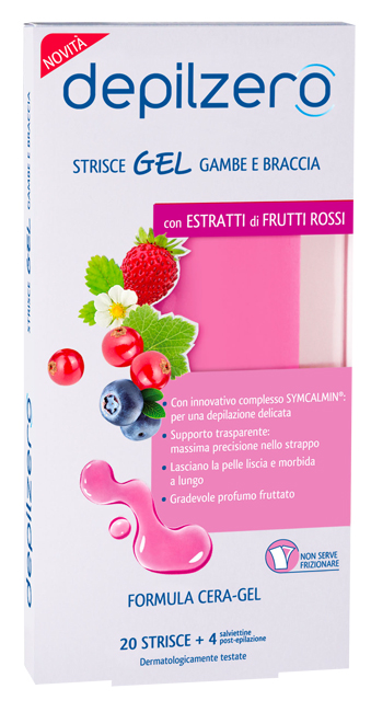 DEPILZERO STRISCE GEL GAMBE BRACCIA 20 PEZZI - Farmacia-flash.it