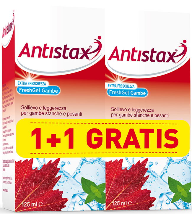 ANTISTAX FRESH GEL 125 ML 1+1 PROMO - Farmacia-flash.it