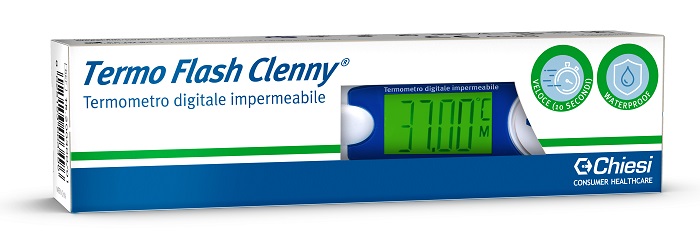 TERMOMETRO CLENNY TERMO FLASH PREDITTIVO 10 SECONDI WATERPROOF - Farmacia-flash.it
