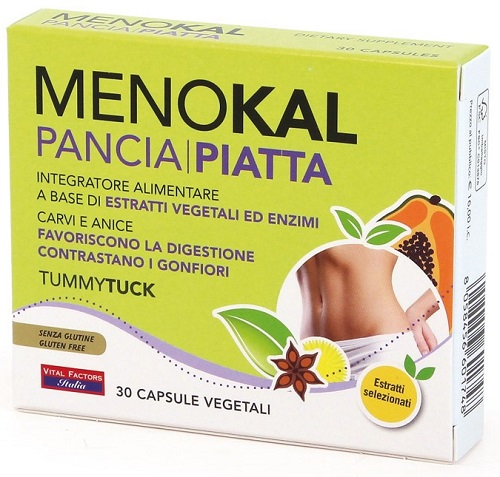 MENOKAL PANCIA PIATTA TUMMY TUCK 30 CAPSULE - Farmacia-flash.it