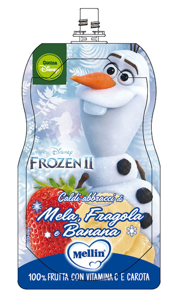 POUCH DISNEY FROZEN MELA FRAGOLA BANANA 110 G - Farmacia-flash.it