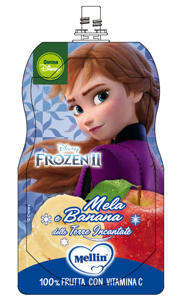 POUCH DISNEY FROZEN MELA BANANA 110 G - Farmacia-flash.it