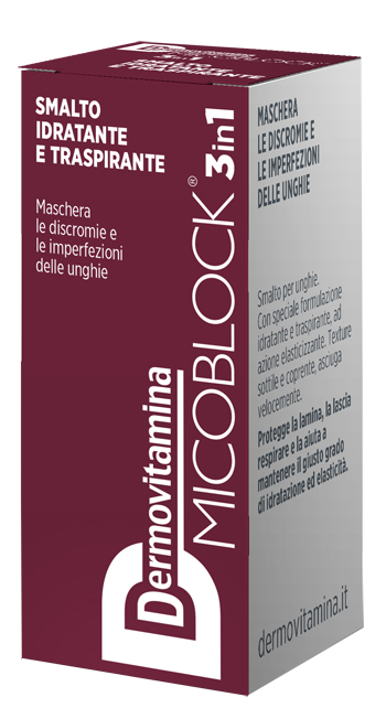 DERMOVITAMINA MICOBLOCK 3 IN 1 SMALTO IDRATANTE E TRASPIRANTE BORDEAUX 5 ML - Farmacia-flash.it