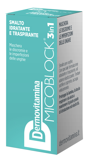 DERMOVITAMINA MICOBLOCK 3 IN 1 SMALTO IDRATANTE E TRASPIRANTE TURCHESE 5 ML - Farmacia-flash.it