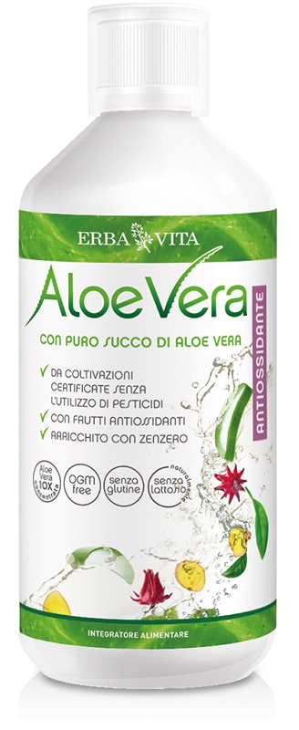 ALOE VERA PURO SUCCO ANTIOSSIDANTE 1 LITRO - Farmacia-flash.it