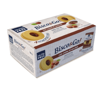 NUTRIFREE BISCO&GO CON CREMA DI NOCCIOLE 4X40 G - Farmacia-flash.it