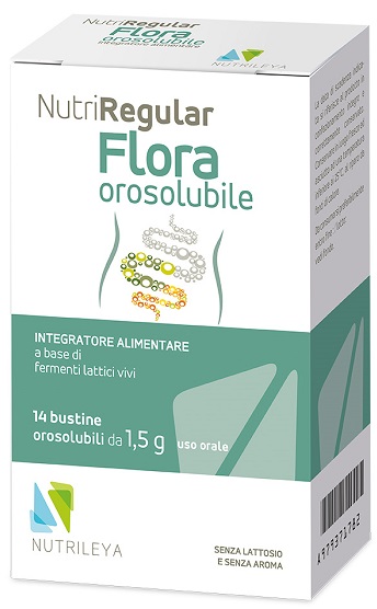 NUTRIREGULAR FLORA 14 BUSTINE OROSOLUBILI - Farmacia-flash.it