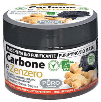 PURO BIO MASCHERA CARBONE E ZENZERO 250 ML - Farmacia-flash.it