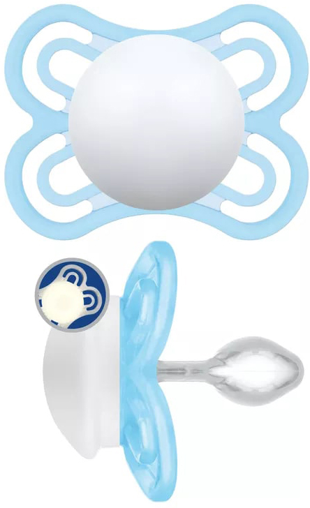 MAM SUCCHIETTO PERFECT 2-6 MESI SILICONE SINGLE BOX MASCHIO - Farmacia-flash.it