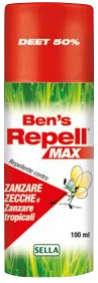 BEN'S REPELLENTE BIOCIDA 50% 100 ML - Farmacia-flash.it