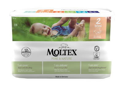 PANNOLINI MOLTEX PURE & NATURE MINI 3-6 KG TAGLIA 2 38 PEZZI - Farmacia-flash.it