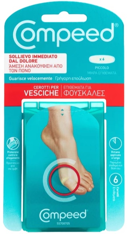 COMPEED CEROTTI PER VESCICHE PICCOLO 6 PEZZI - Farmacia-flash.it
