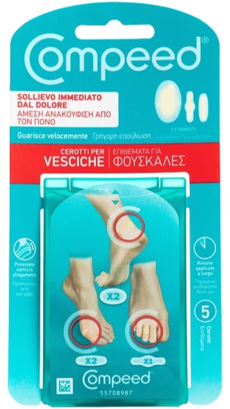 COMPEED CEROTTI PER VESCICHE MISTO 5 PEZZI - Farmacia-flash.it