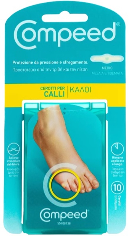 COMPEED CEROTTI PER CALLI MEDIO 10 PEZZI - Farmacia-flash.it