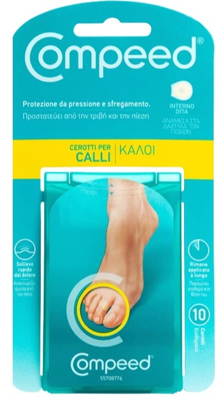 COMPEED CEROTTI PER CALLI INTERNO DITA 10 PEZZI - Farmacia-flash.it