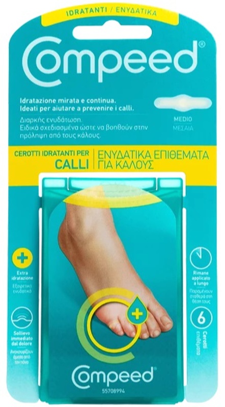 COMPEED CEROTTI PER CALLI IDRATANTI 6 PEZZI - Farmacia-flash.it
