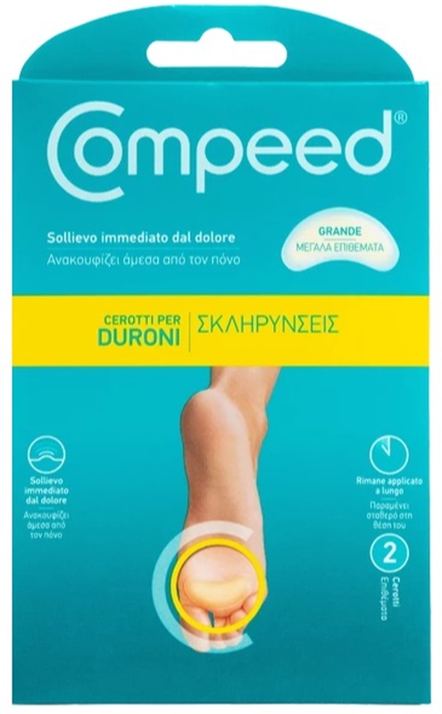 COMPEED CEROTTI PER DURONI LARGO 2 PEZZI - Farmacia-flash.it