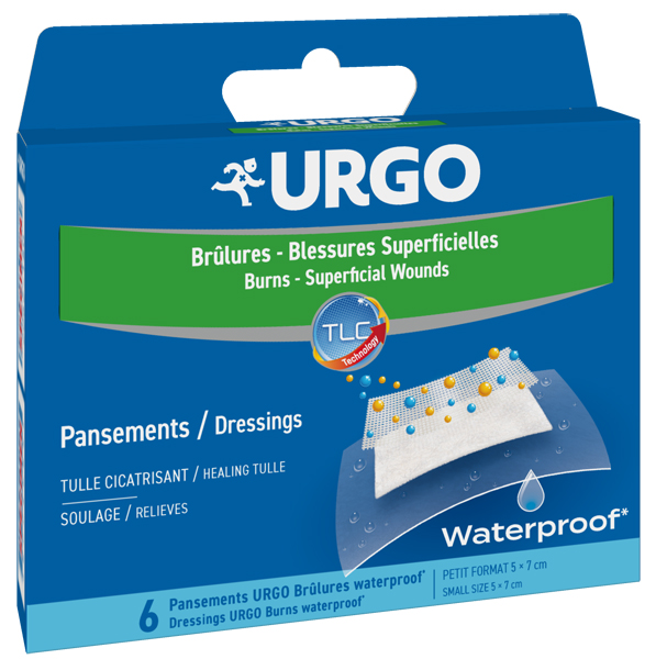 URGO USTIONI SUPERFICIALI WATERPROOF 5 X 7 CM 6 PEZZI - Farmacia-flash.it