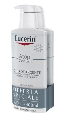 EUCERIN BIPACCO ATOPI OLIO DETERGENTE 400 ML - Farmacia-flash.it