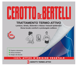 DR BERTELLI CEROTTO TERMO-ATTIVO 3 PEZZI - Farmacia-flash.it