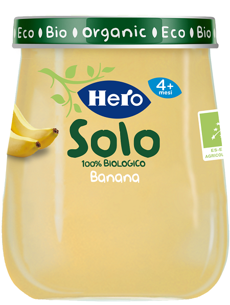 HERO SOLO OMOGENEIZZATO BANANA 100% BIO 120 G - Farmacia-flash.it