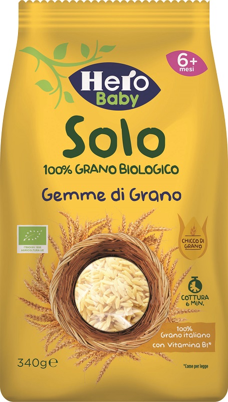 HERO SOLO PASTINA DI SEMOLA DI GRANO DURO 100% BIO 340 G - Farmacia-flash.it