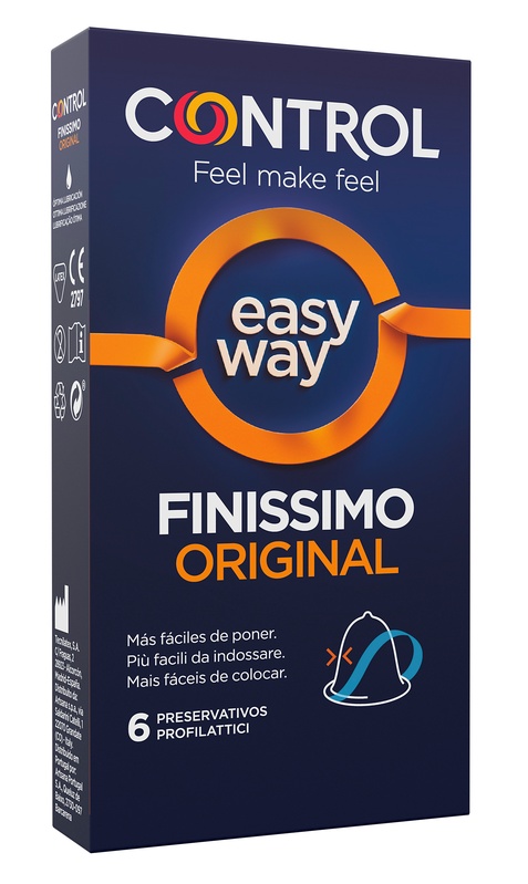 PROFILATTICO CONTROL FINISSIMO ORIGINAL EASY WAY 6 PEZZI - Farmacia-flash.it