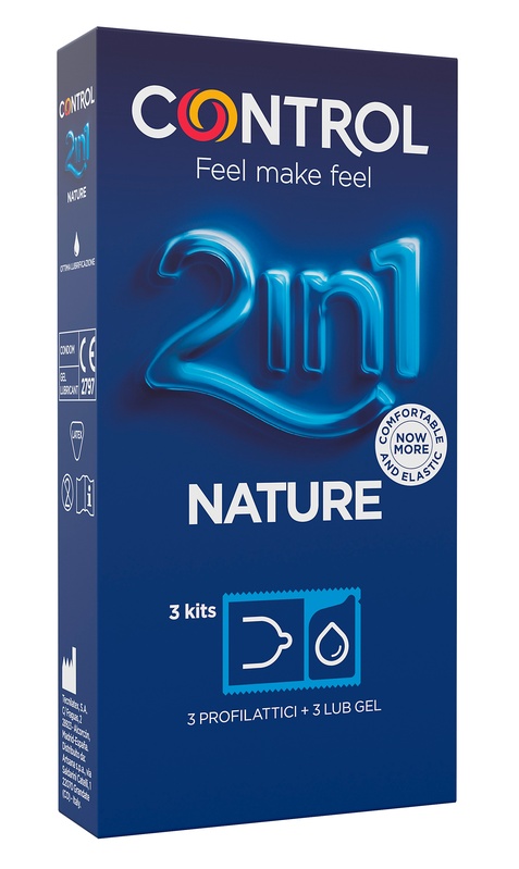 CONTROL 2IN1 NEW NATURE 2,0 + NATURE LUBE 3+ 3 PEZZI - Farmacia-flash.it