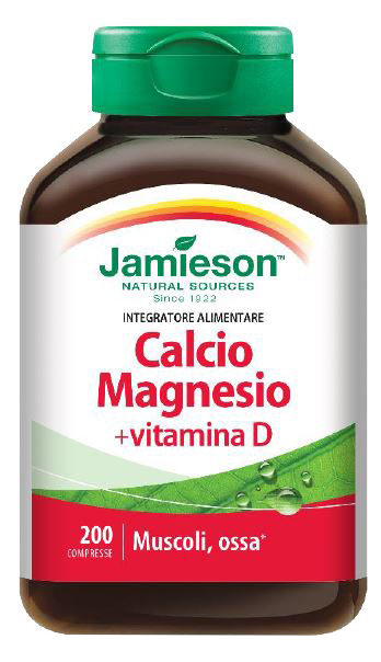 JAMIESON CALCIO MAGNESIO CON VITAMINA D 200 COMPRESSE - Farmacia-flash.it